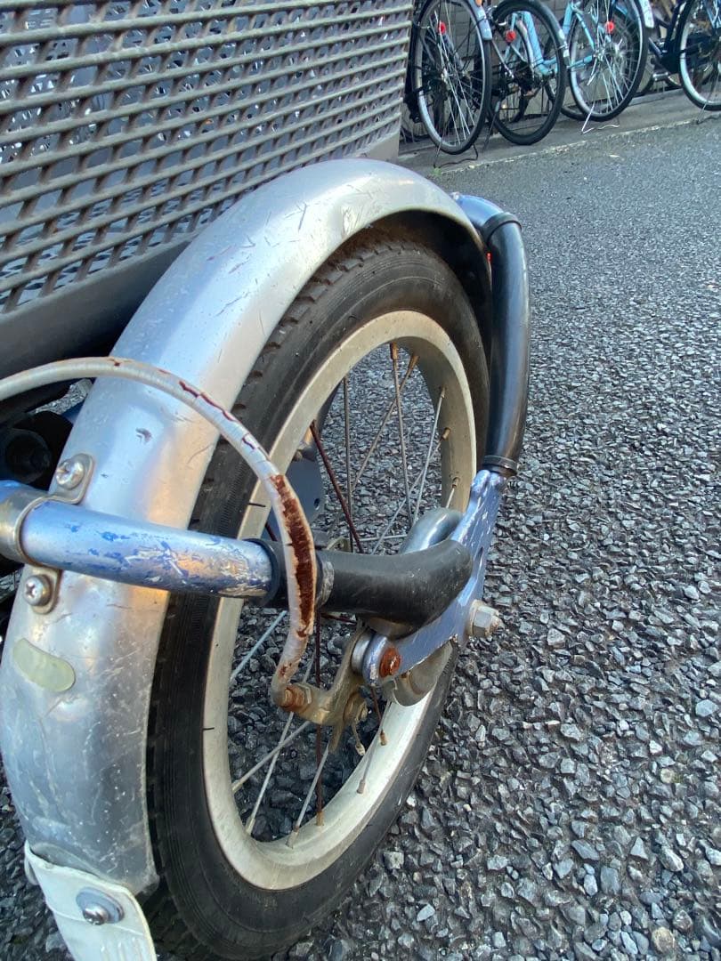 ブリヂストン充電　電動アシスタワゴン三輪車 ブルー