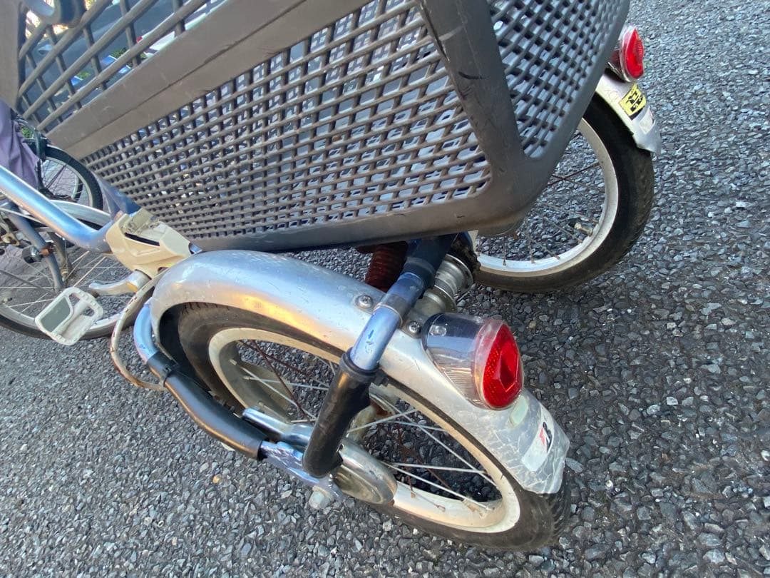 ブリヂストン充電　電動アシスタワゴン三輪車 ブルー