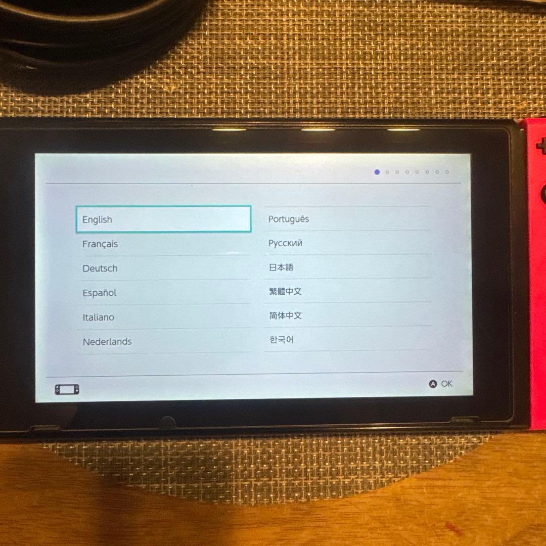 Nintendo Switch 本体 グレー/ピンク ACアダプター付き