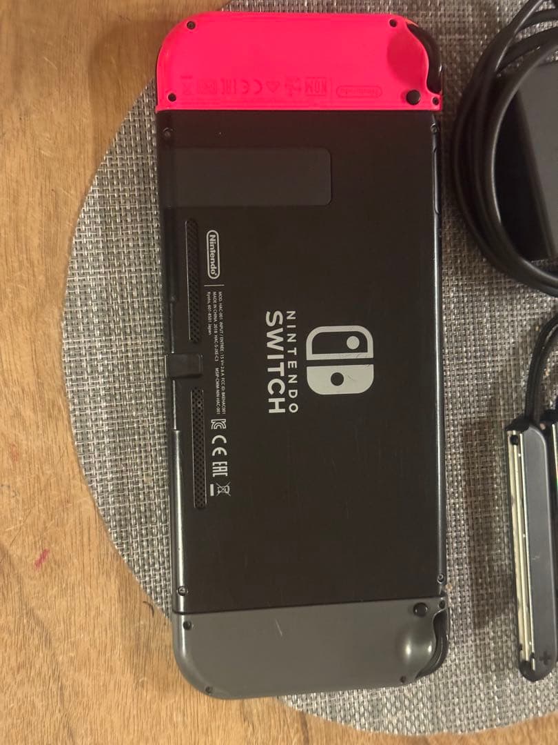 Nintendo Switch 本体 グレー/ピンク ACアダプター付き