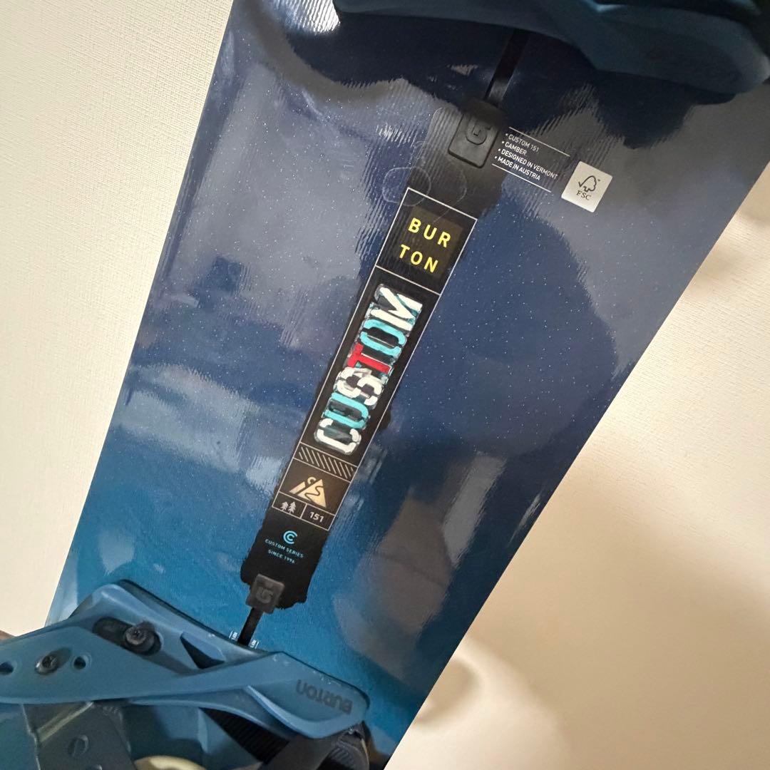 美品 BURTON CUSTOM バートンカスタム スノーボード　カーテルセット