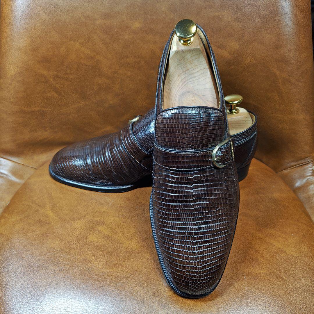 Burberry バーバリー リザード シングルモンク プレーントゥ【超美品】