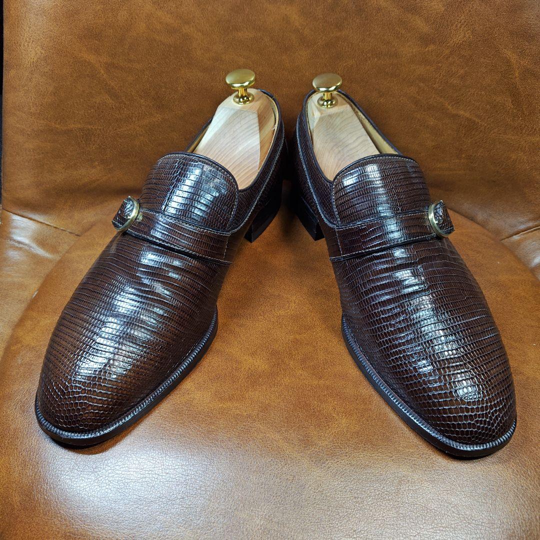 Burberry バーバリー リザード シングルモンク プレーントゥ【超美品】