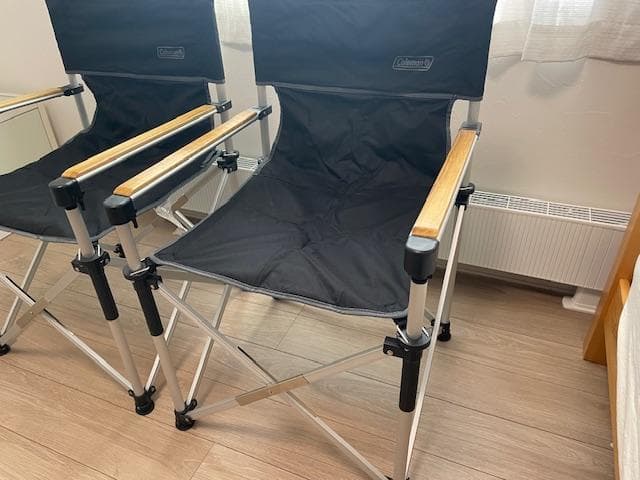新品　限定色　コールマン スリムキャプテンチェア ブラック　　2脚セット