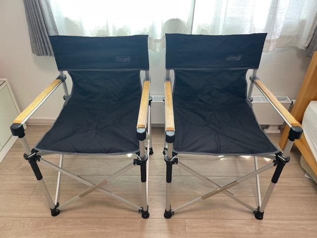 新品　限定色　コールマン スリムキャプテンチェア ブラック　　2脚セット