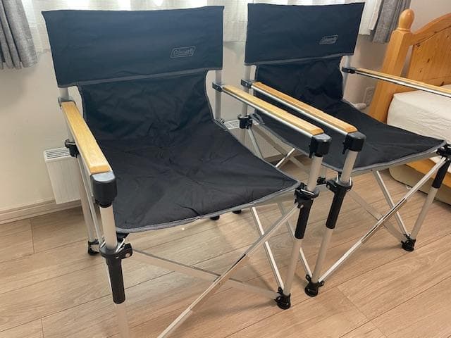 新品　限定色　コールマン スリムキャプテンチェア ブラック　　2脚セット