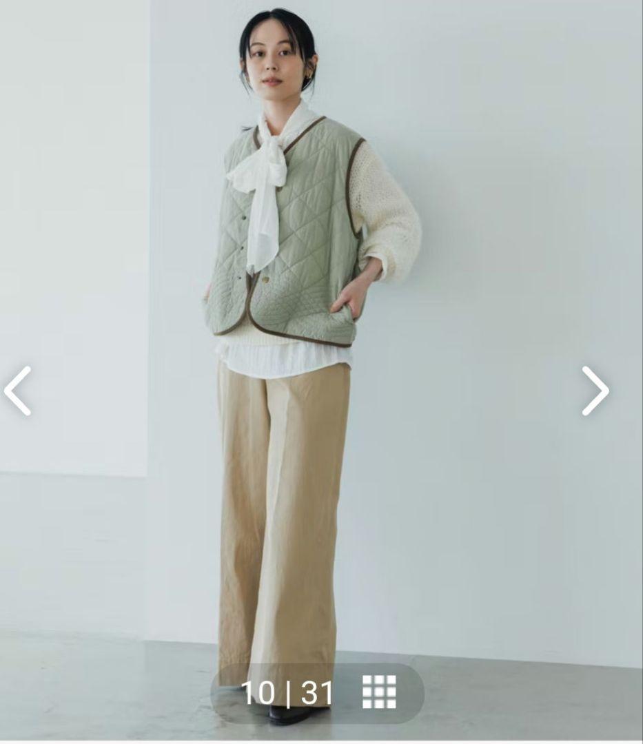 北欧暮らしの道具店　毎日着回したいキルティングベスト よしいちひろさんコラボ