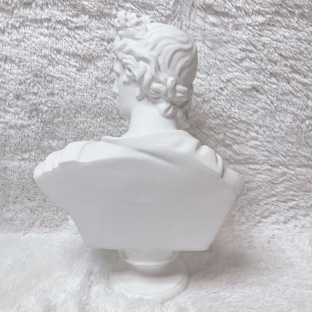 石膏像 アポロン ￼￼￼￼￼アポロ 胸像 デッサン 美術 彫刻 オブジェ