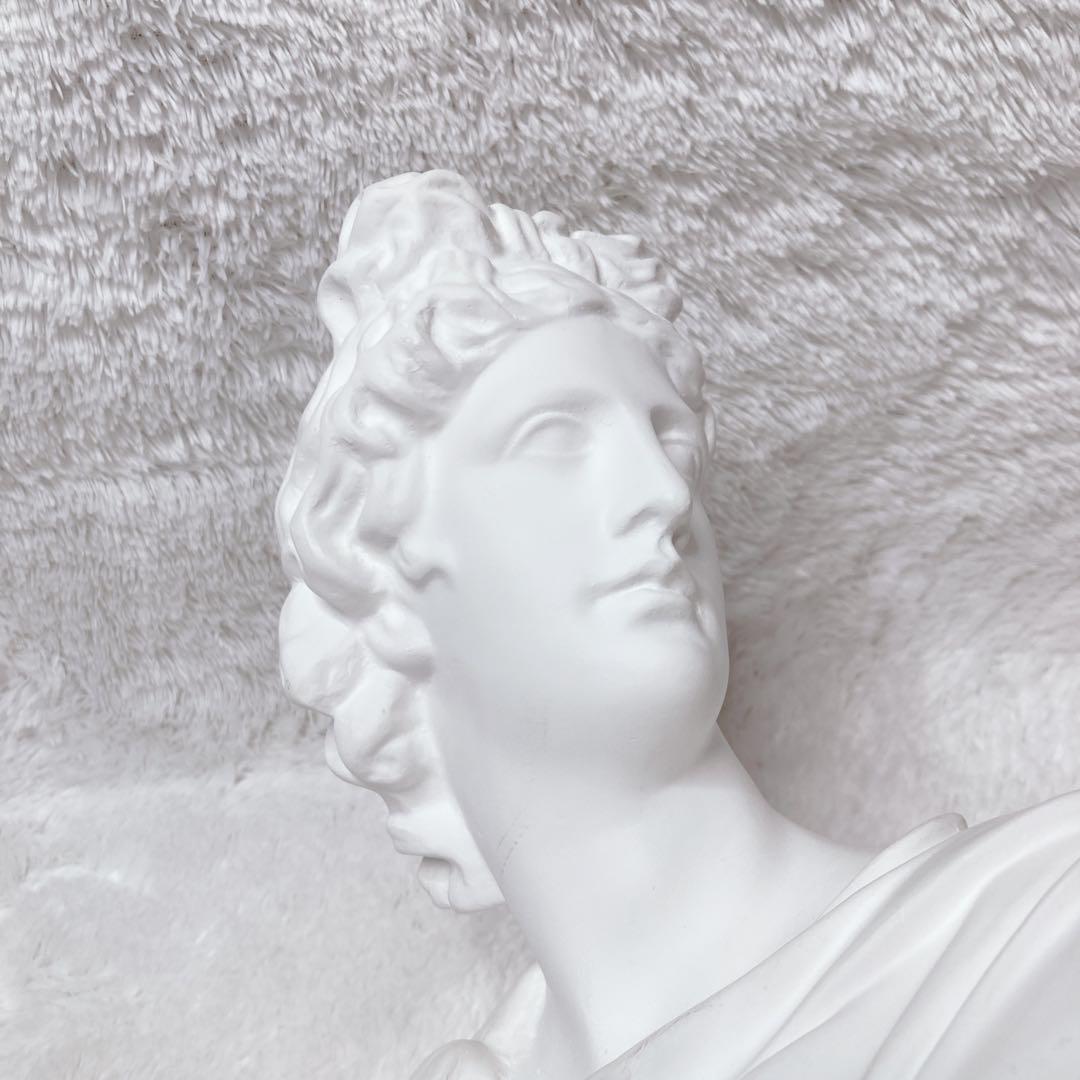 石膏像 アポロン ￼￼￼￼￼アポロ 胸像 デッサン 美術 彫刻 オブジェ