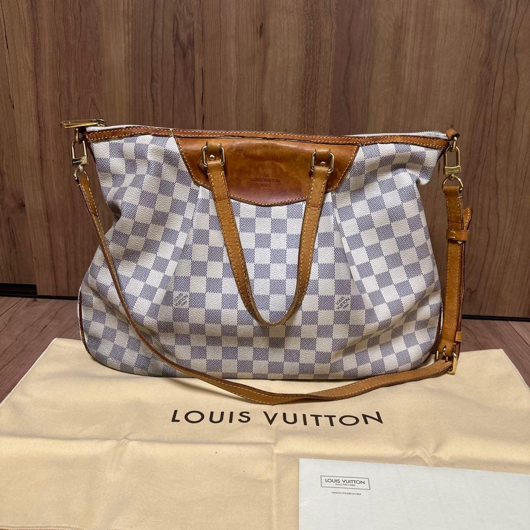 【LOUIS VUITTON】 ダミエ アズール シラクーサ GM