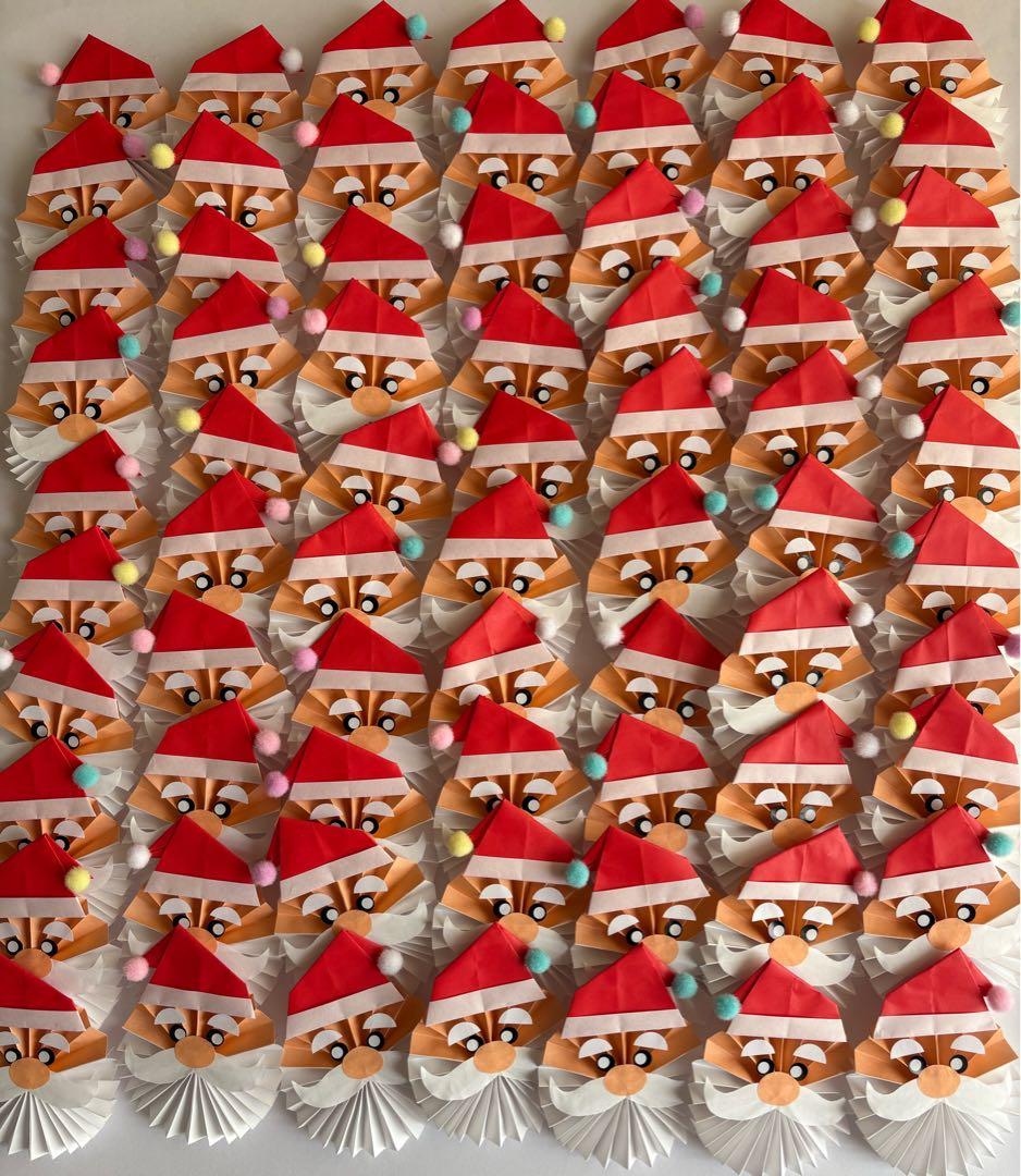 折り紙　クリスマス　サンタさん
