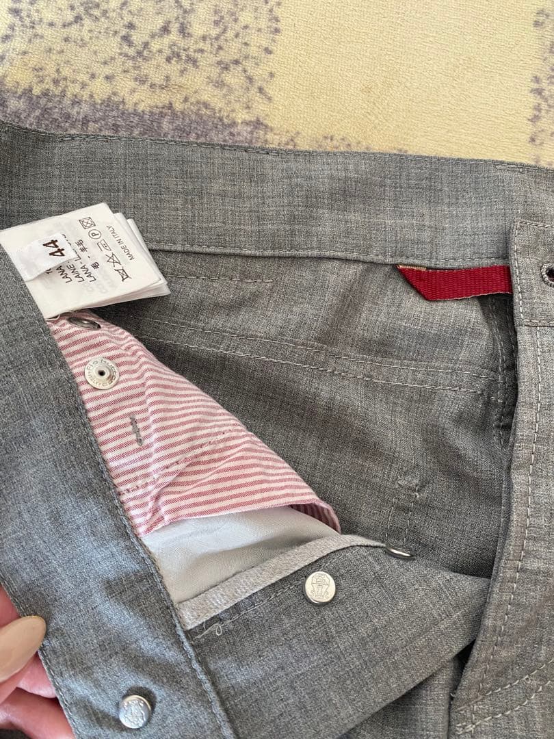 BRUNELLO CUCINELLI ライトグレー スラックス　サイズ44