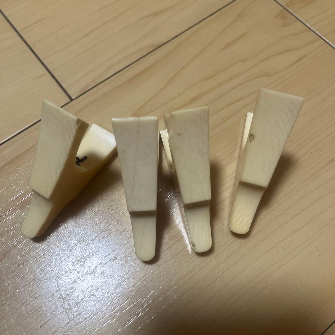 極上　三線　琴柱 筝柱　天然素材 12個セット 和楽器　御琴　和琴 御箏琴柱