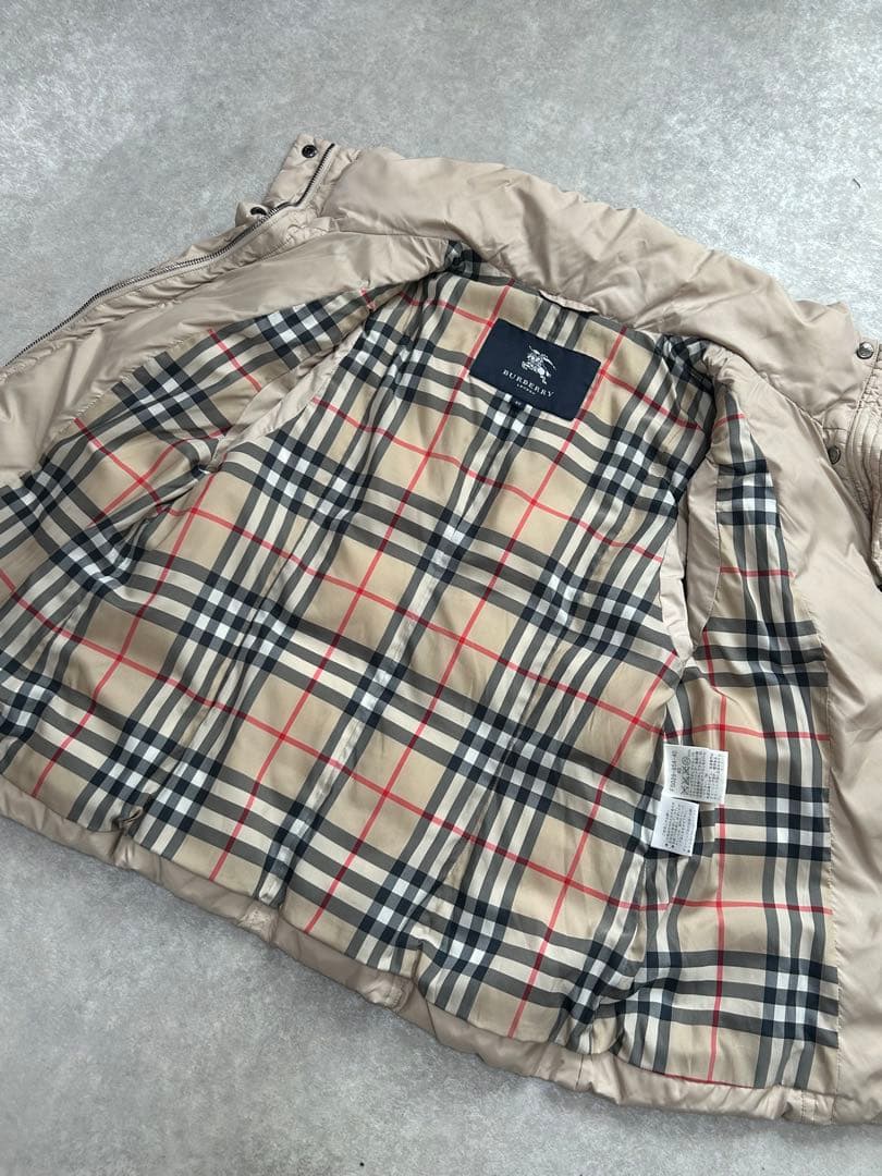 未使用級 バーバリーロンドン ダウンベスト ノバチェック サイズ40