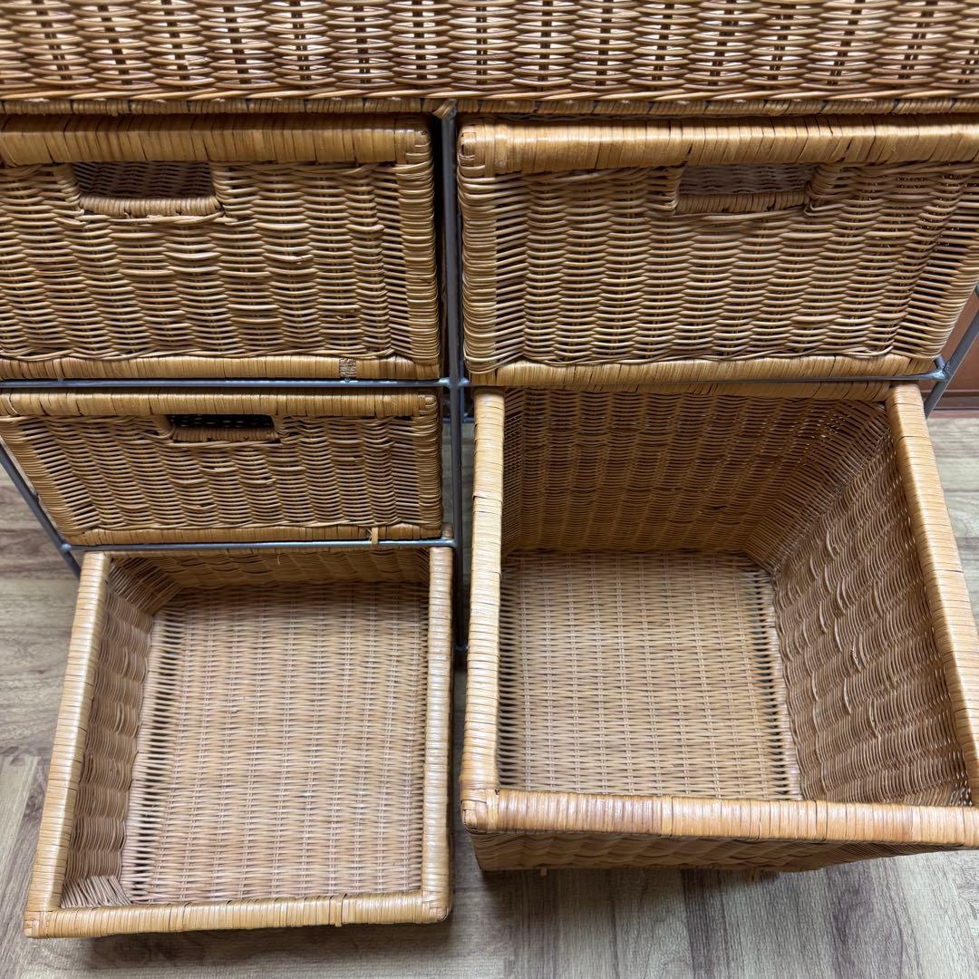 無印　ラタン　ラック