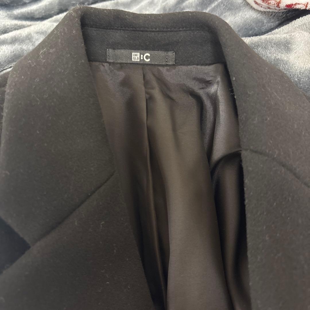 ユニクロ　UNIQLO C ロングコートMサイズ　黒