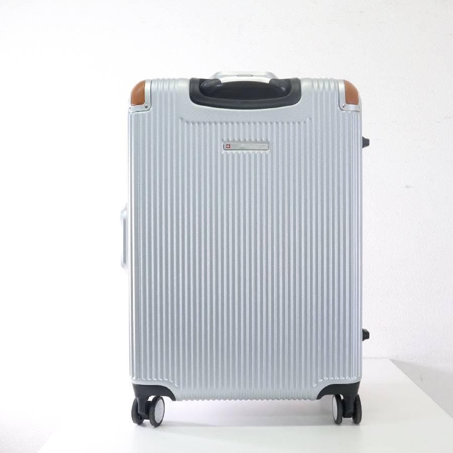 値下展示品 スイスミリタリー プレミアムCタイプ シルバー 64L スーツケース