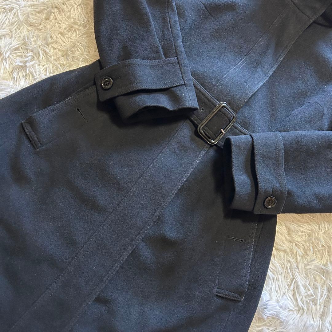 バーバリーロンドン カシミヤ混 ウールトレンチコート シャドーチェック