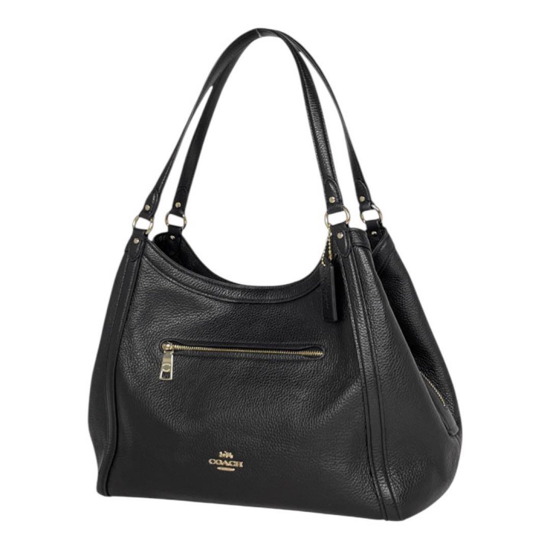 美品❣️コーチ COACH ショルダーバッグ レザー ブラック 肩がけC6231