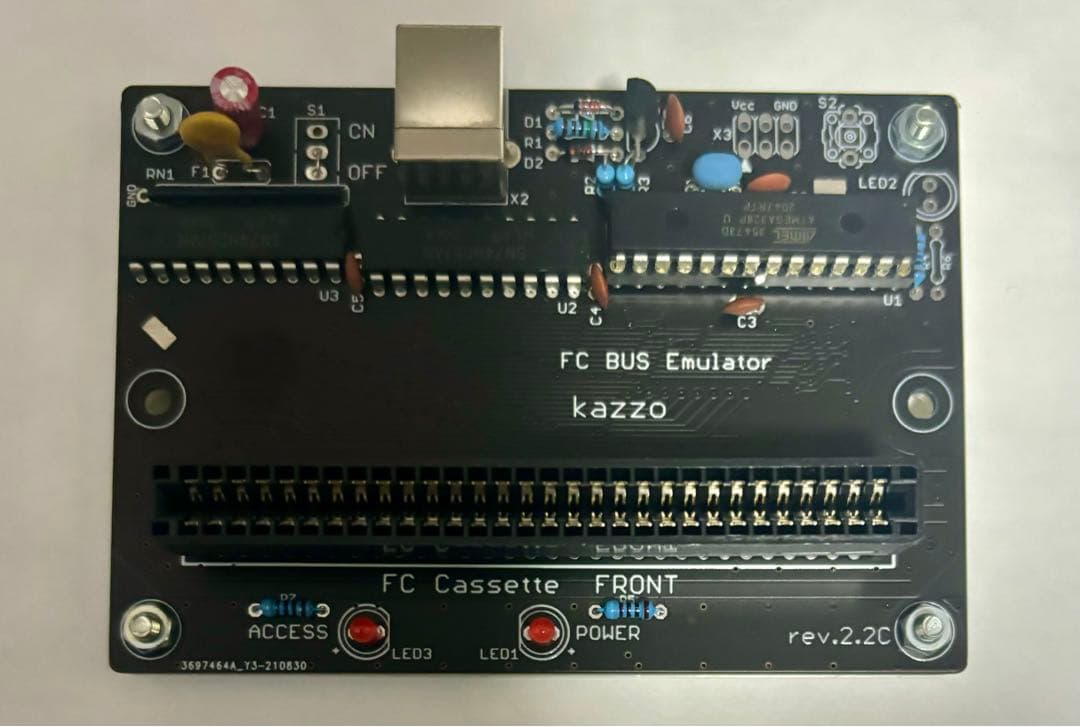 ファミコン書き込み読み込み機kazzo+NROMカートリッジ