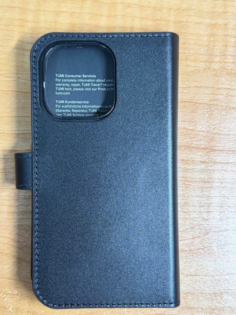 TUMI 手帳型スマホケース プレミアムレザー　iphone14pro