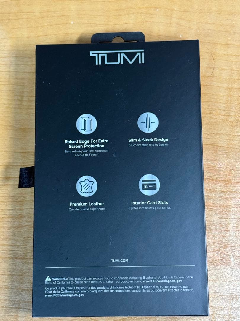 TUMI 手帳型スマホケース プレミアムレザー　iphone14pro