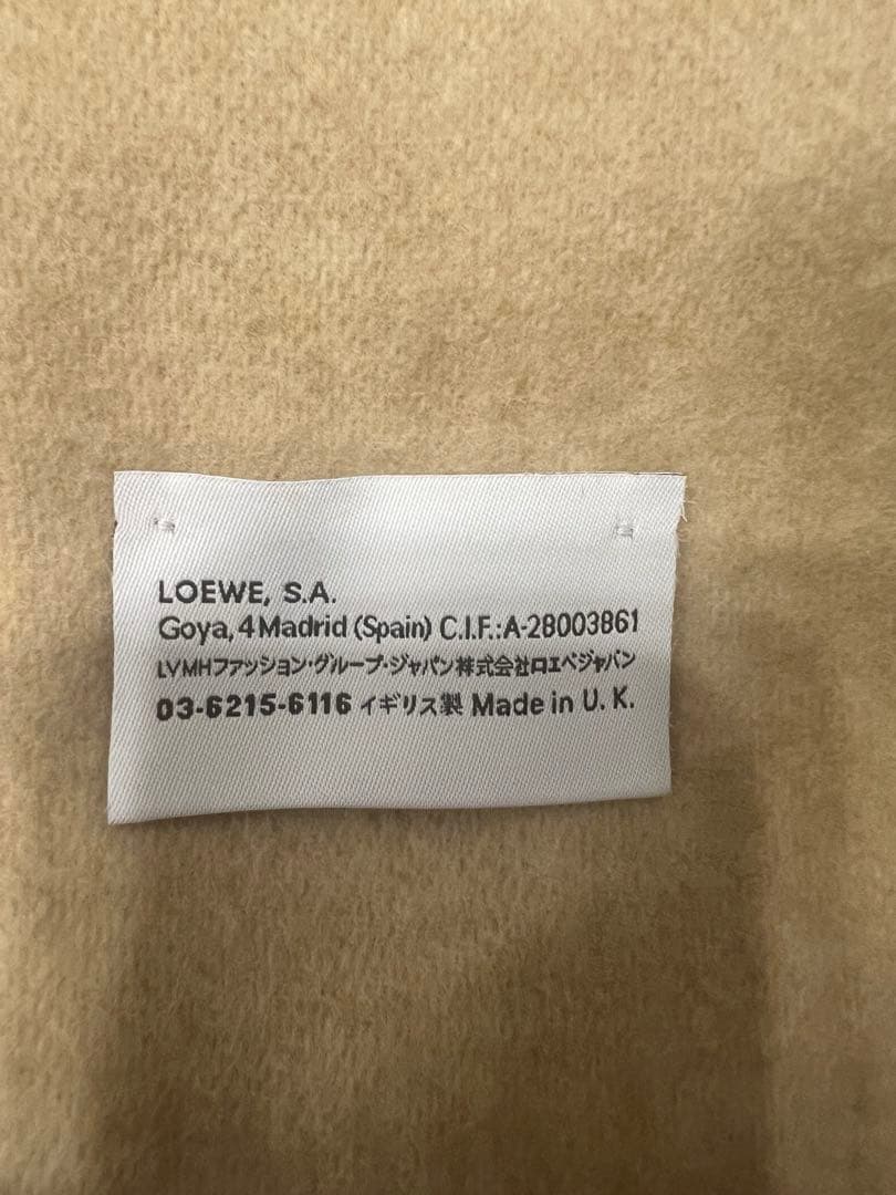 LOEWE ロエベ バイカラー スカーフ（ウール&カシミヤ）