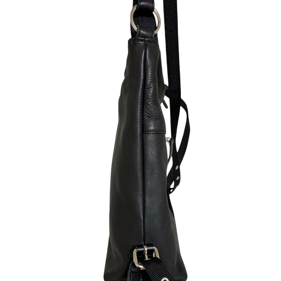 【まみ様】　　　　　　　　　キタムラ 2WAY ショルダーバッグ 黒牛革 美品