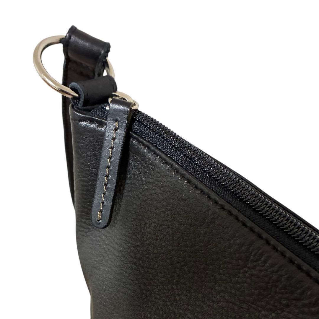 【まみ様】　　　　　　　　　キタムラ 2WAY ショルダーバッグ 黒牛革 美品