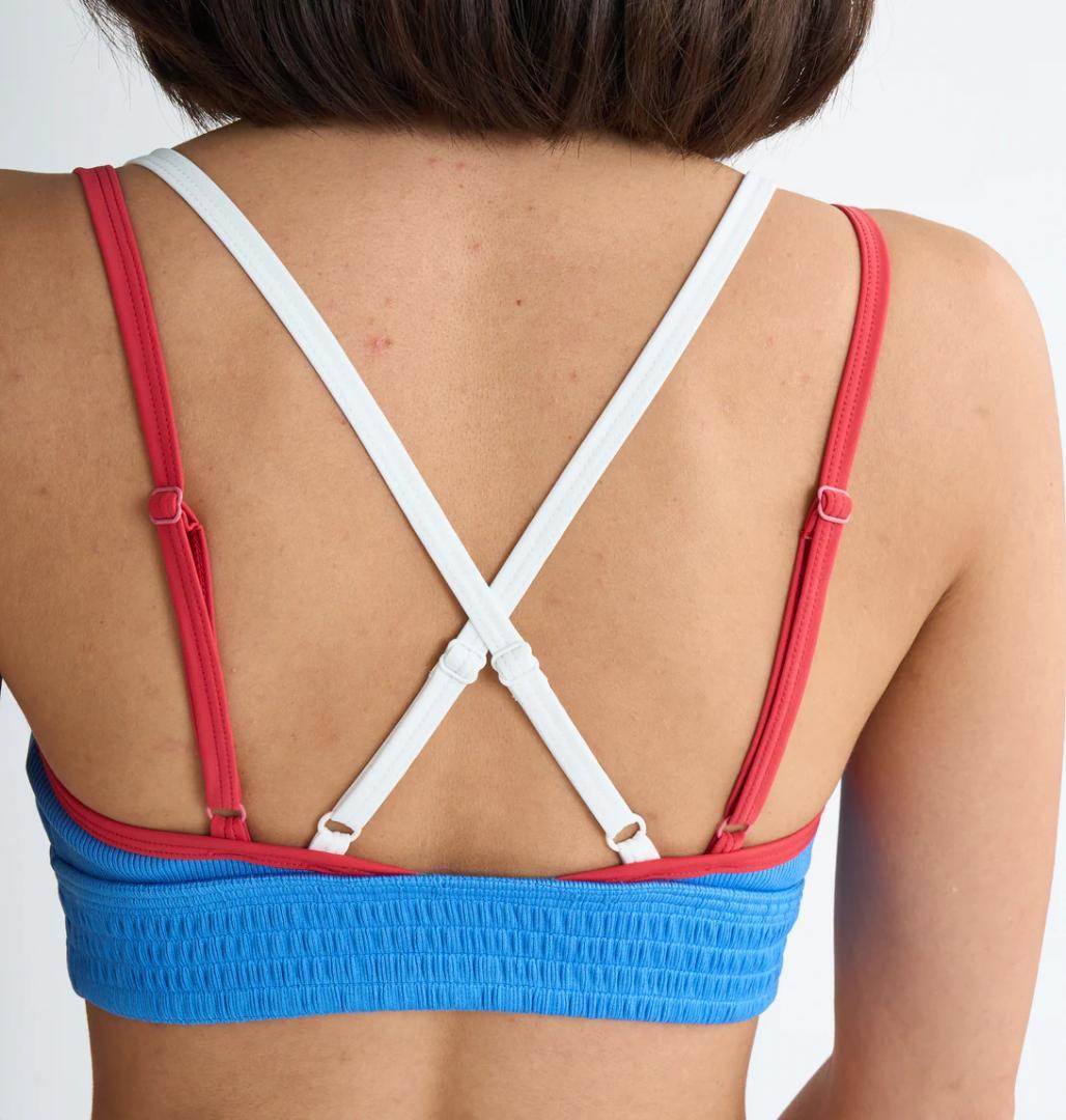 【当店人気No.1】ROXY 25新作 レトロ配色ビキニ M 水陸両用