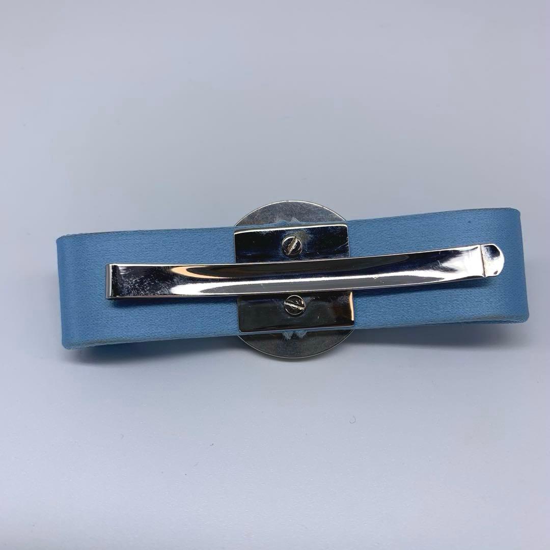 E33美品◆VERSACE【メデューサ◆ヘアピン/ヘアクリップ】サテン シルバー