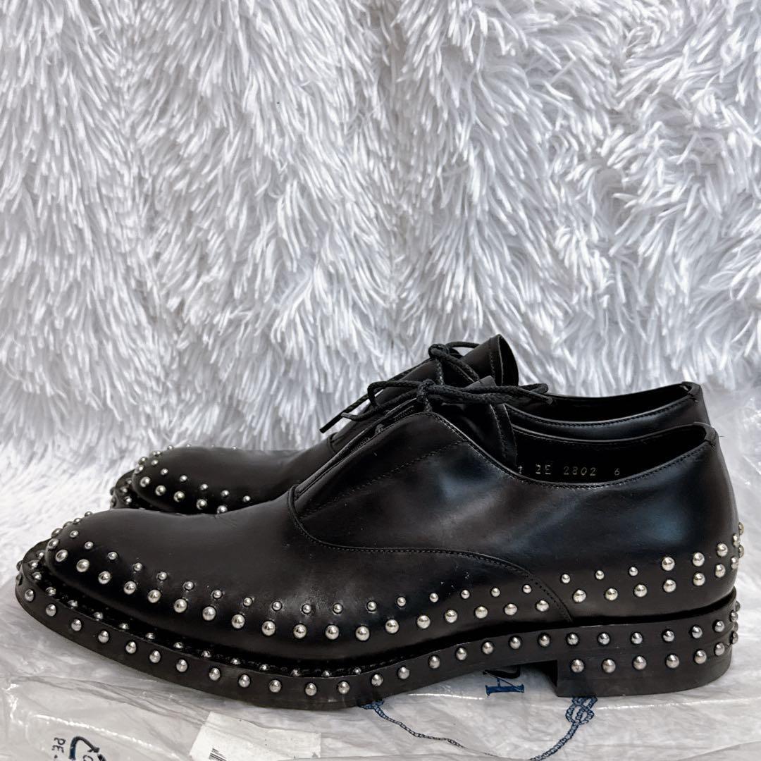 k*読様 PRADA プラダ ダービーシューズ スタッズシューズ レザー 革靴