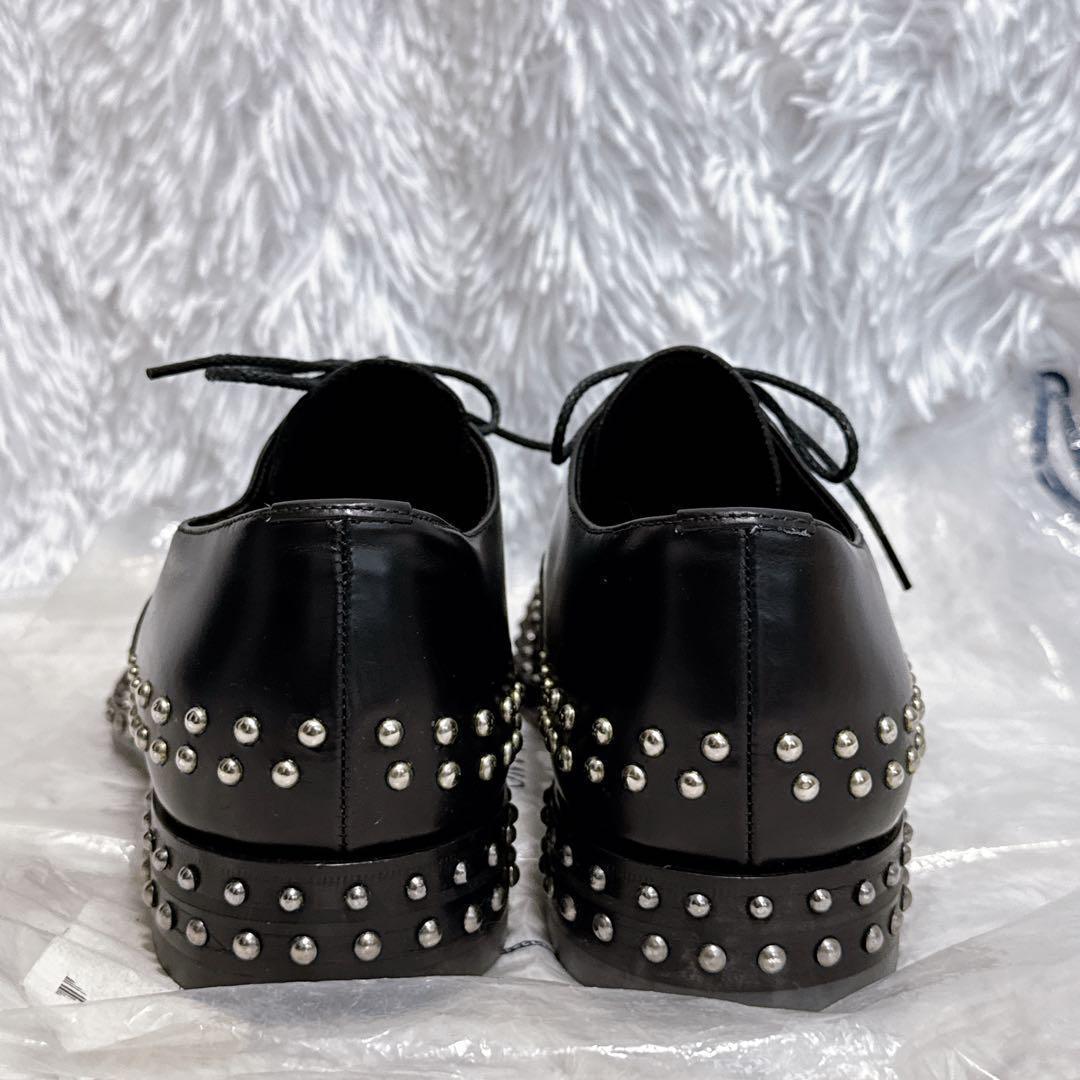 k*読様 PRADA プラダ ダービーシューズ スタッズシューズ レザー 革靴