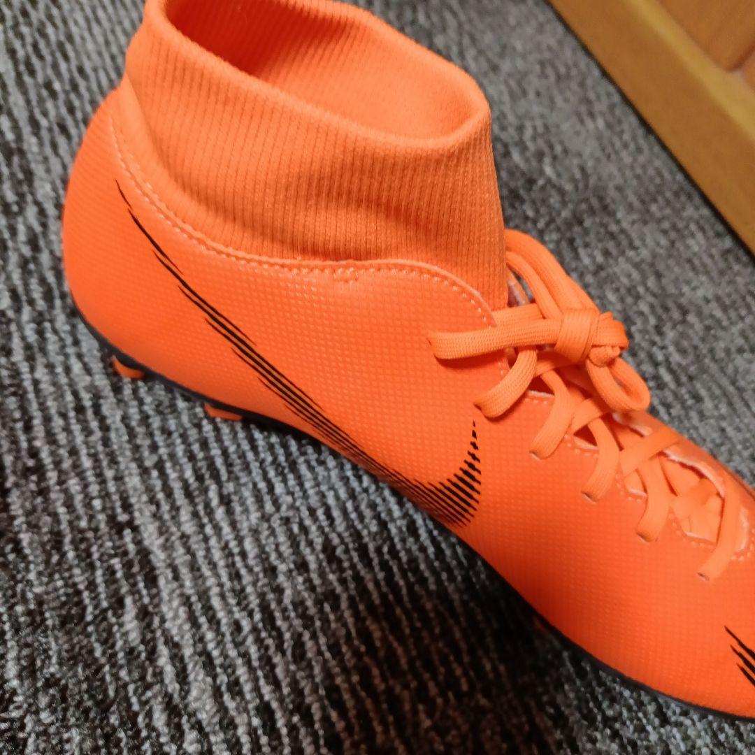 Nike MERCURIALハイカットスパイクシューズ オレンジ 27cm