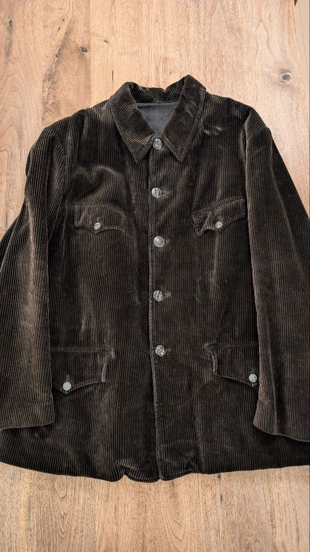 【美品】1940s ブラウンコーデュロイハンティングジャケット\"CREPIER\"