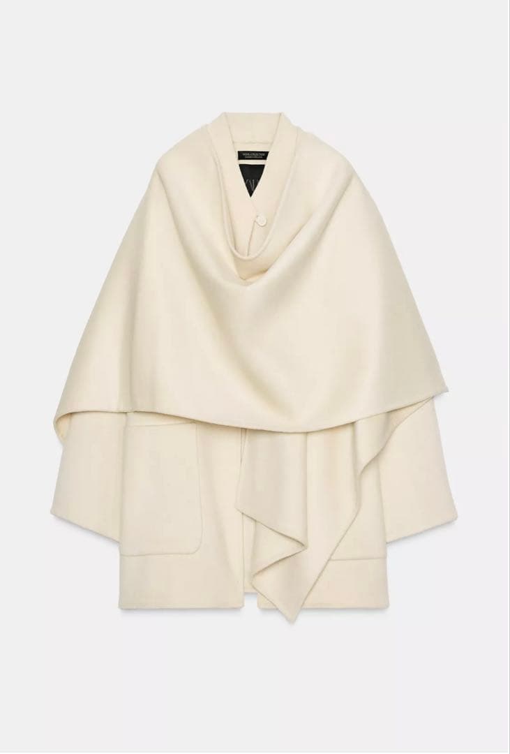 新品未使用タグ付きZARA ZW COLLECTION ウールケープコート