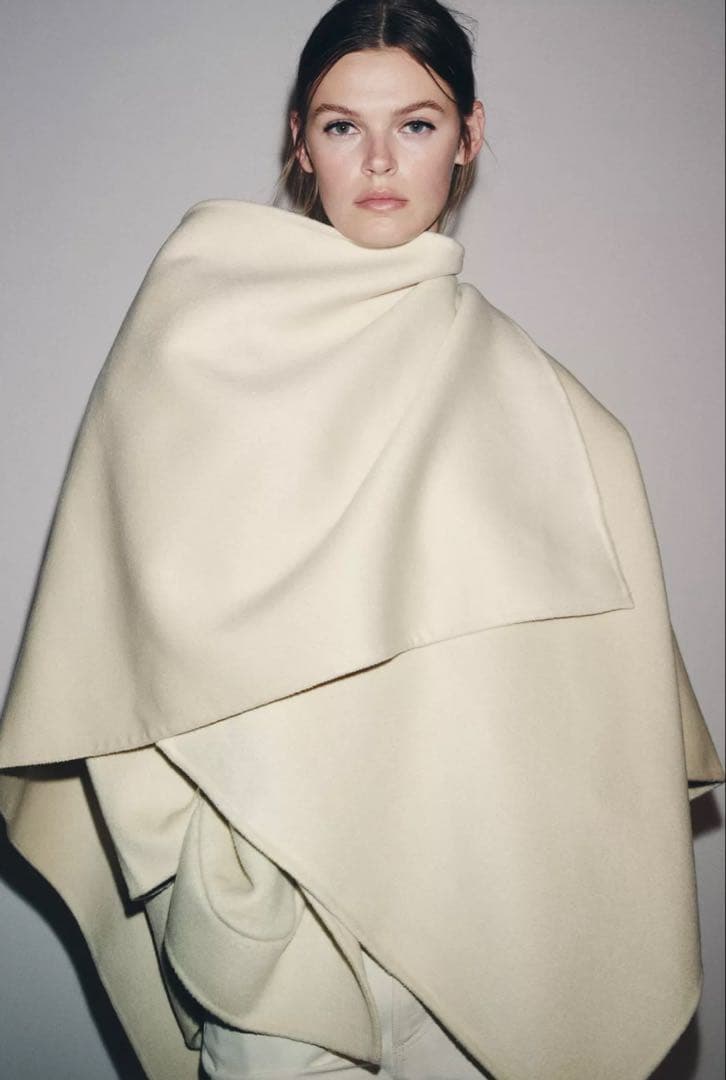 新品未使用タグ付きZARA ZW COLLECTION ウールケープコート