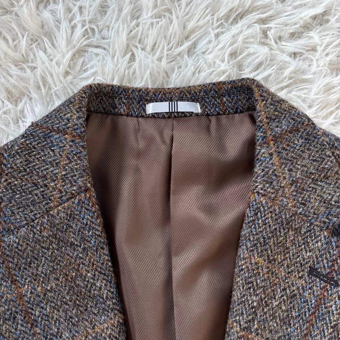 超人気☆【スーツセレクト】ハリスツイード　チェック柄　2B 本切羽　A6 L