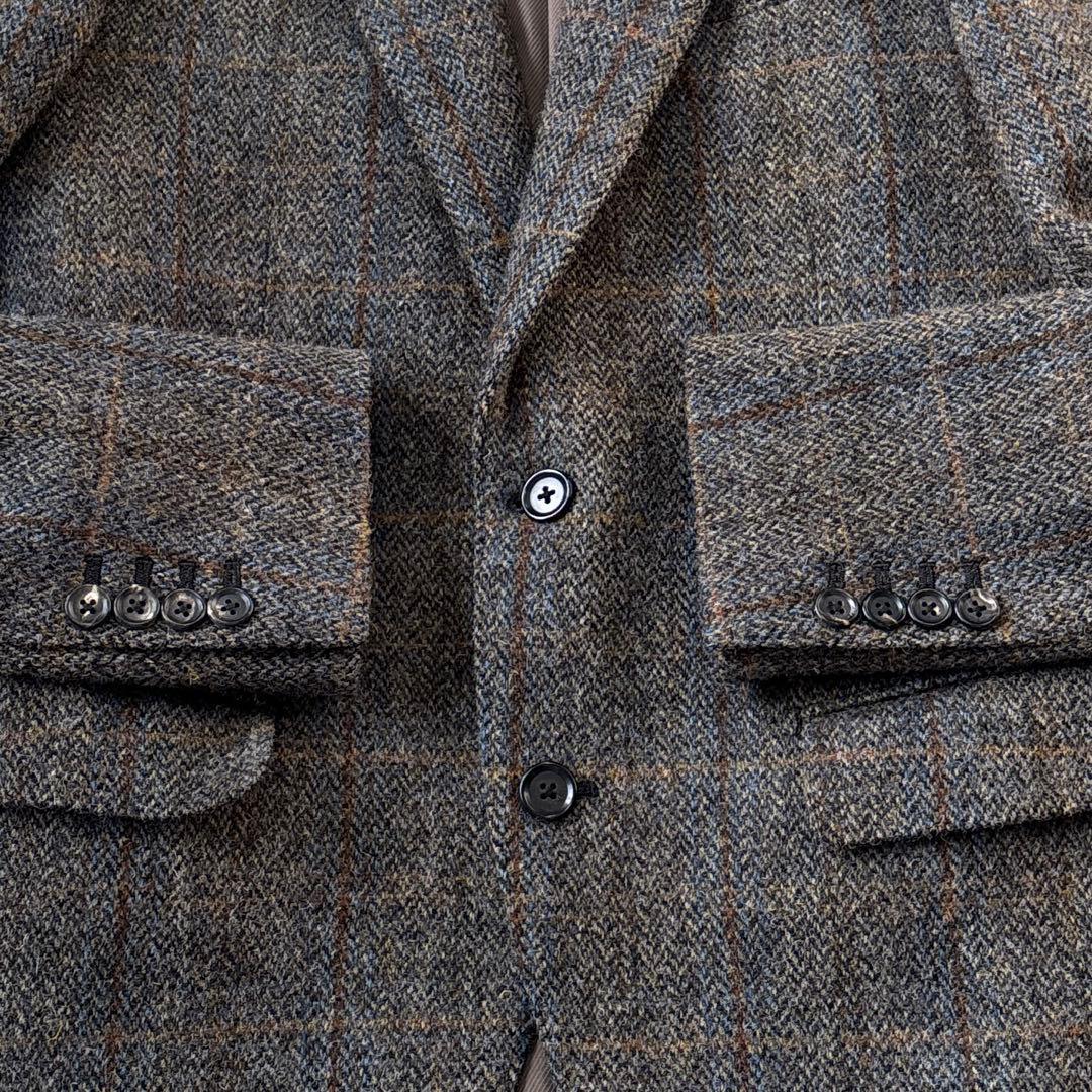 超人気☆【スーツセレクト】ハリスツイード　チェック柄　2B 本切羽　A6 L