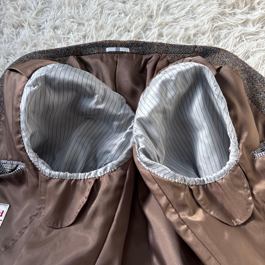 超人気☆【スーツセレクト】ハリスツイード　チェック柄　2B 本切羽　A6 L