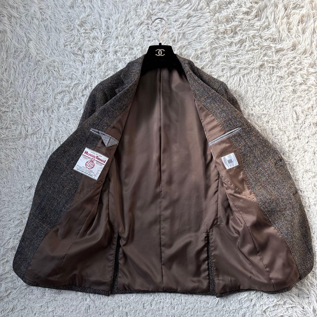 超人気☆【スーツセレクト】ハリスツイード　チェック柄　2B 本切羽　A6 L