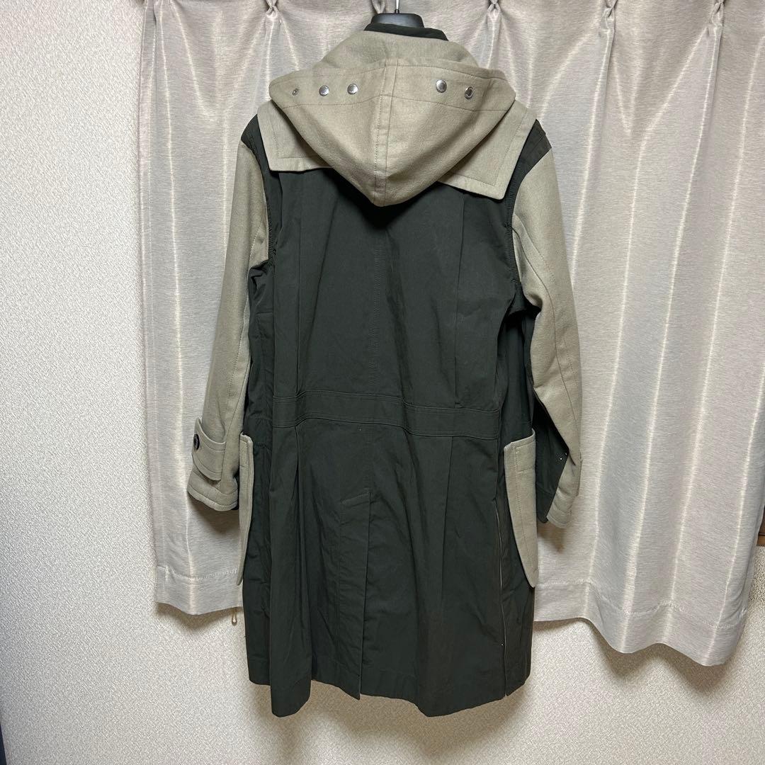 SACAI ダッフルコート Wool Melton Coat ドッキング　再構築