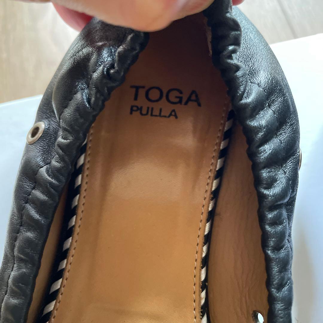 TOGA PULLA ファーフラットシューズ 38