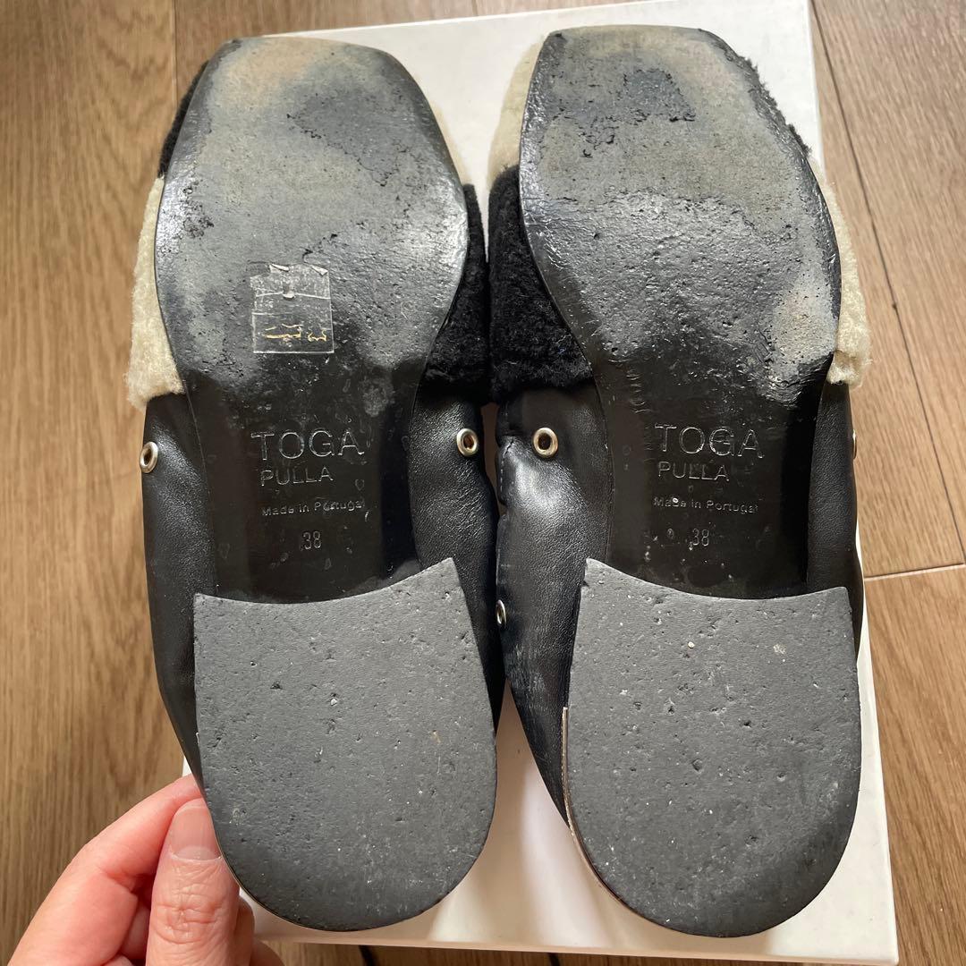 TOGA PULLA ファーフラットシューズ 38