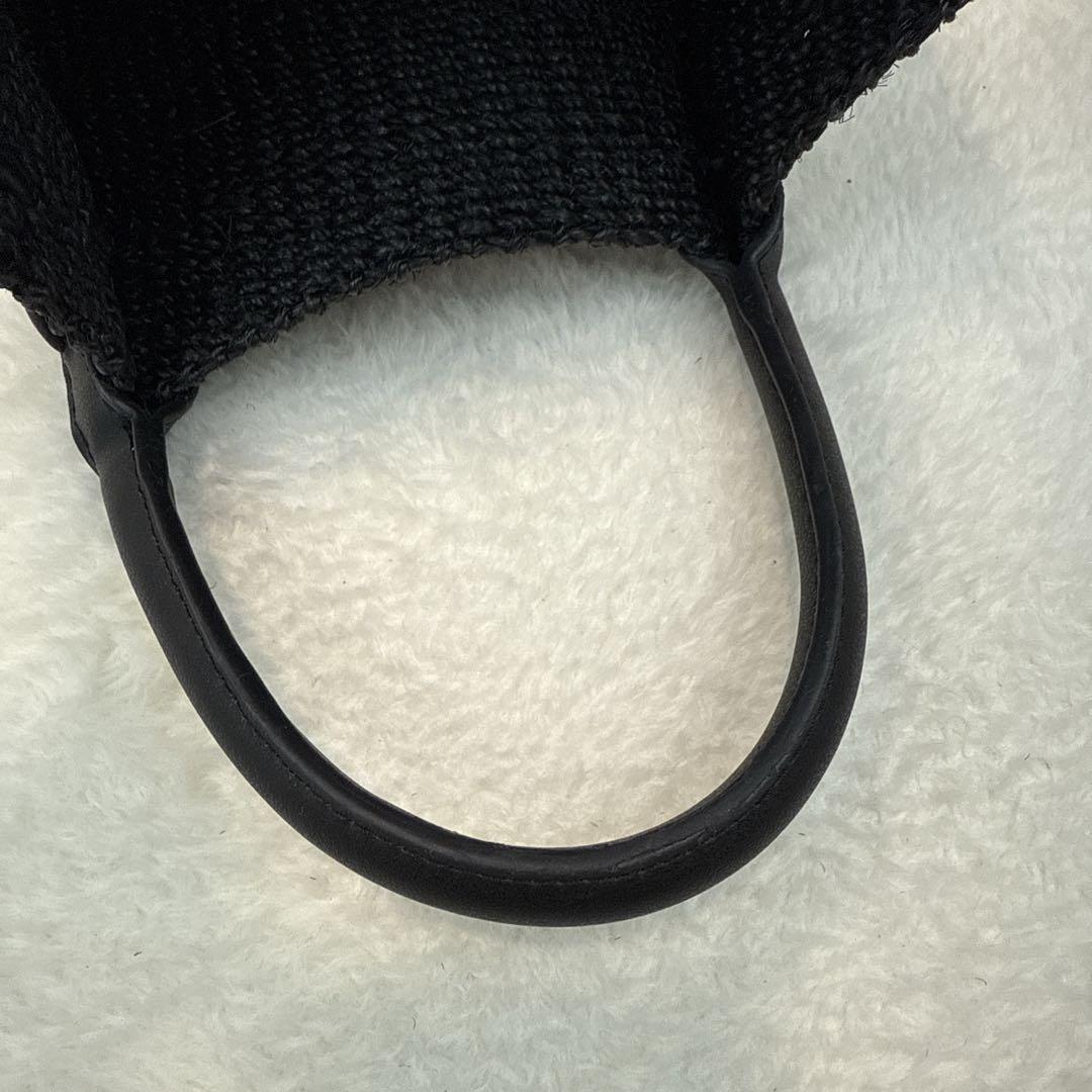 アウターサンセット　かごバッグ　バスケット　アバカ　ブラック　辺見えみり