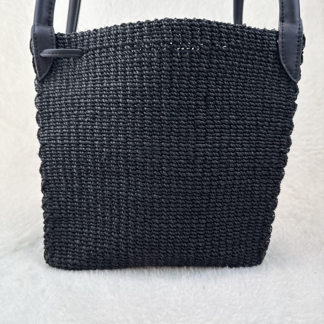 アウターサンセット　かごバッグ　バスケット　アバカ　ブラック　辺見えみり