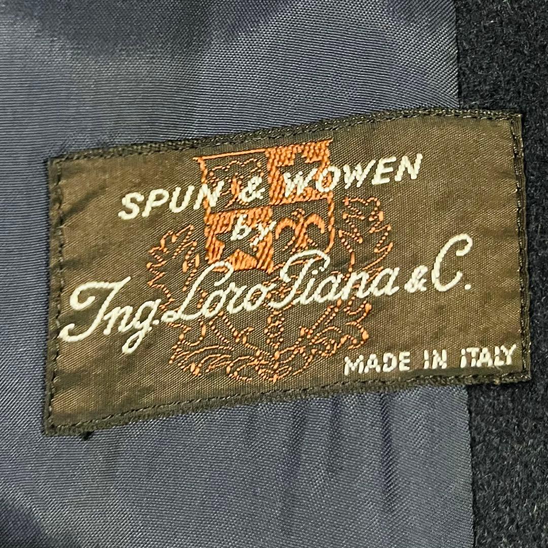 最高級 レリアン ロロピアーナ カシミヤ100 ロングコート ドルマン袖 紺 9