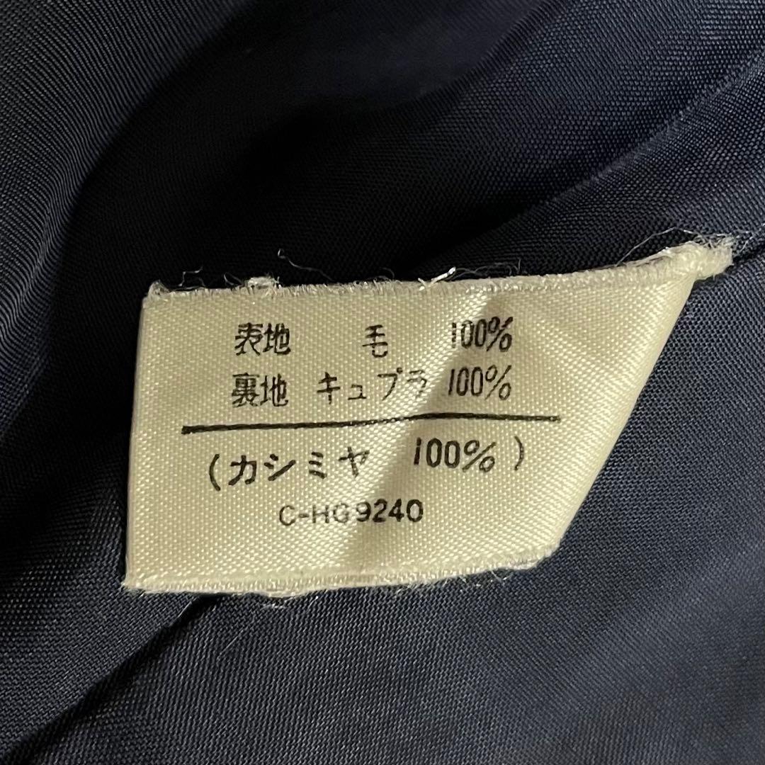 最高級 レリアン ロロピアーナ カシミヤ100 ロングコート ドルマン袖 紺 9