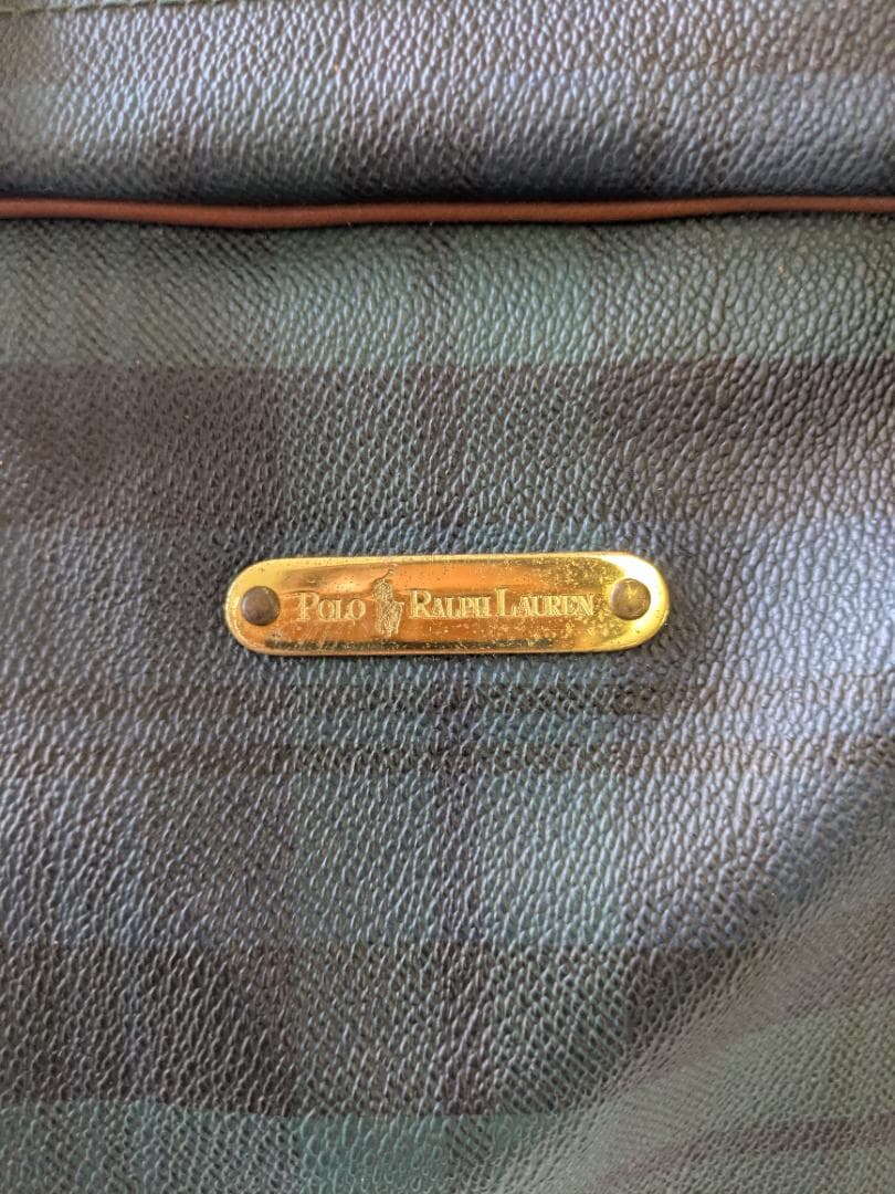 ラルフローレン　ショルダーバッグ　PVC　チェック柄　3654