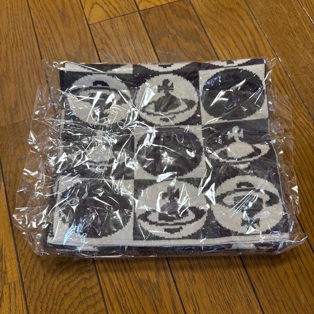 ヴィヴィアン ウエストウッド マフラー 新品 未使用 グッズ 千鳥柄 黒 白